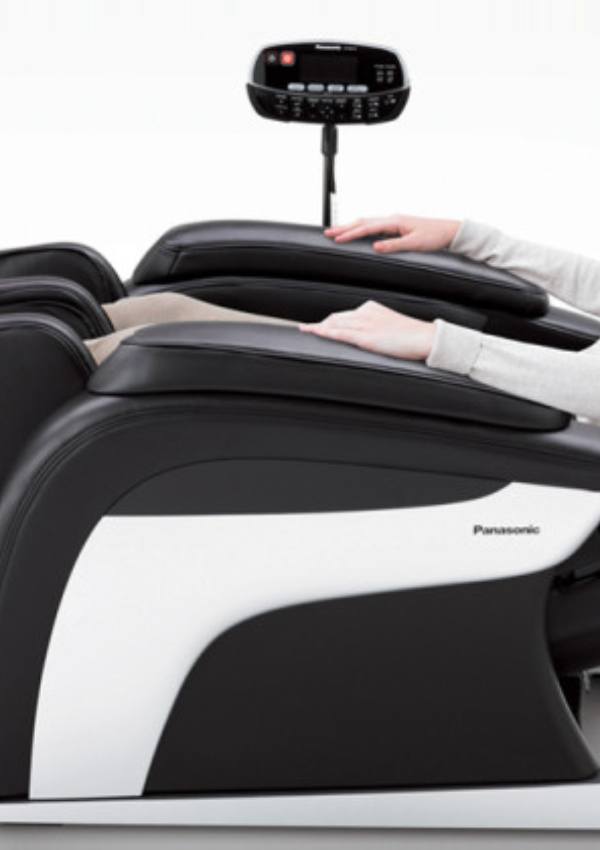 Gut entspannt im Massagesessel