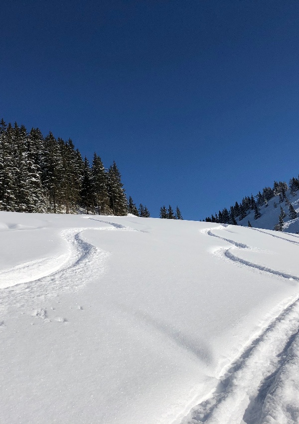 beautiful ski tour