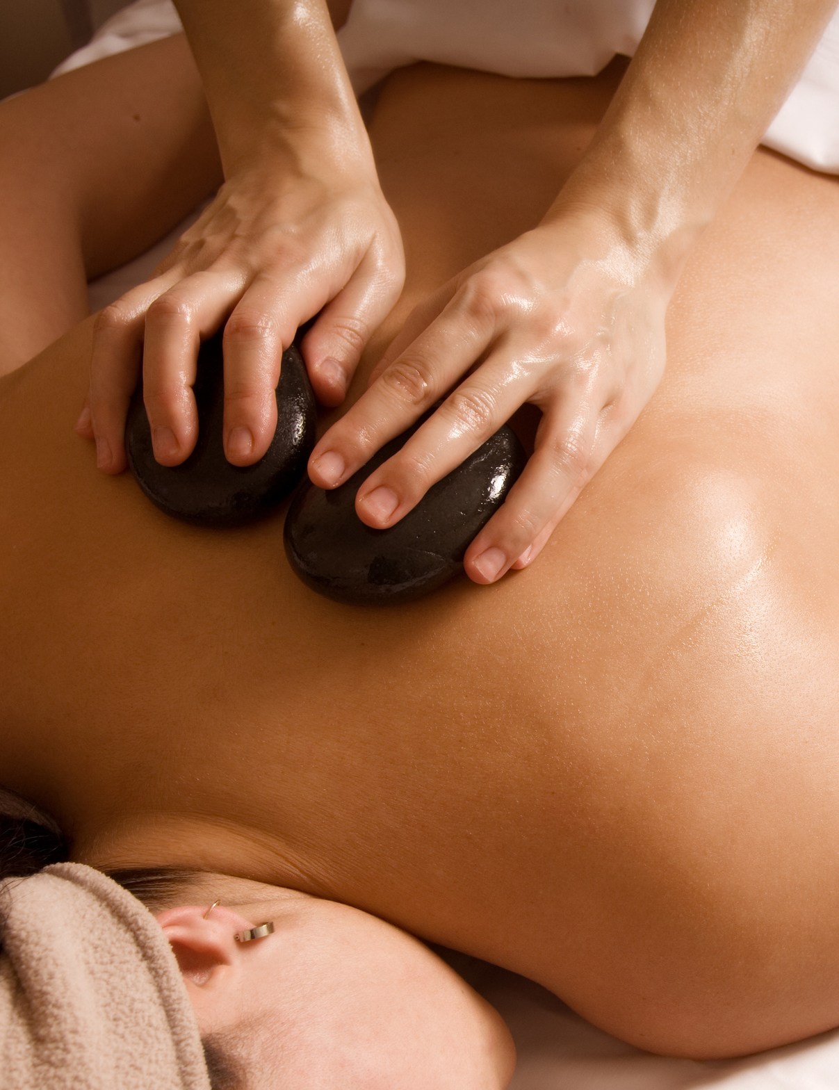 Cold stone massage