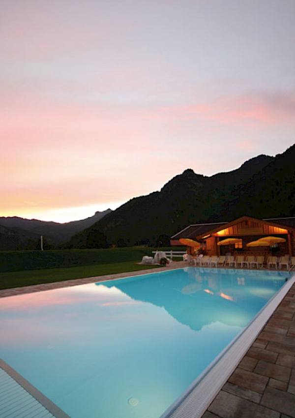Swimming in paradise