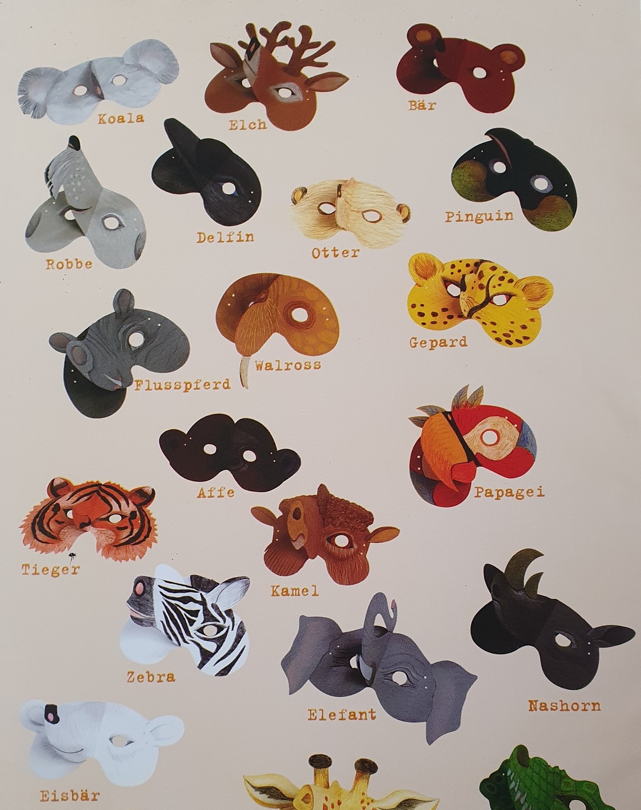 Familienerlebnis zum Kindertheaterfestival - Tiermasken basteln