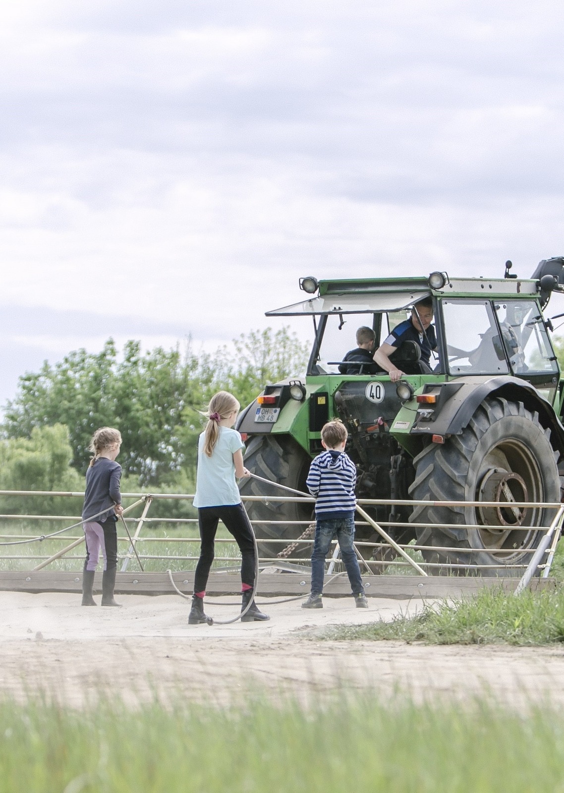 Tractor surfing