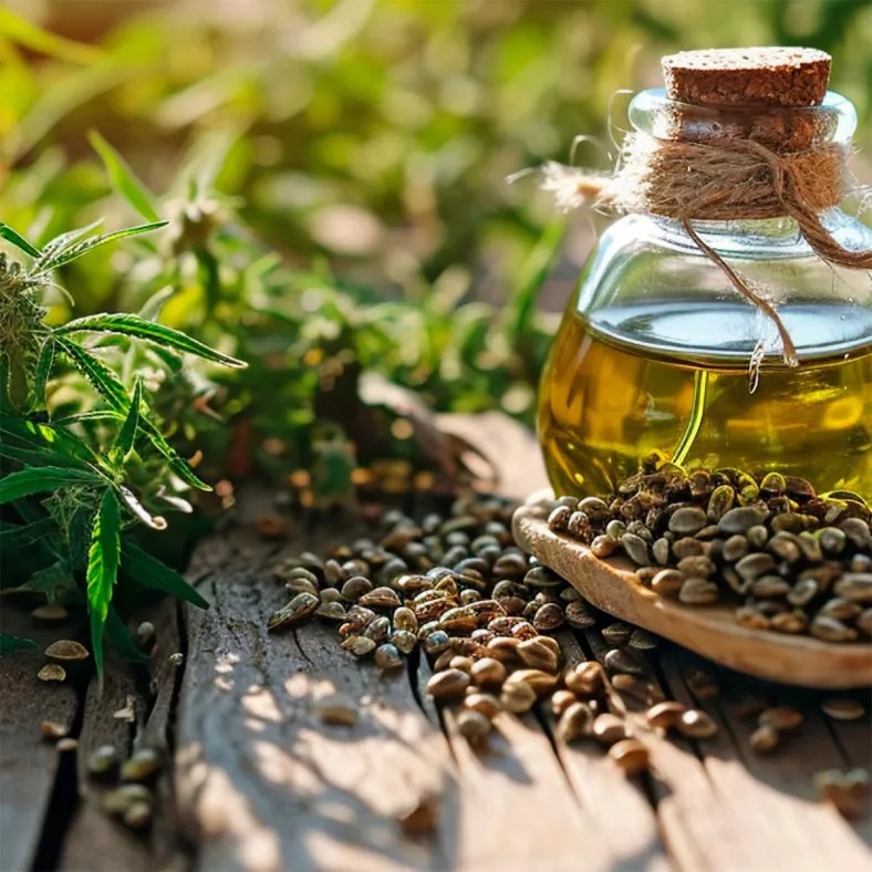 Hemp oil full body massage
