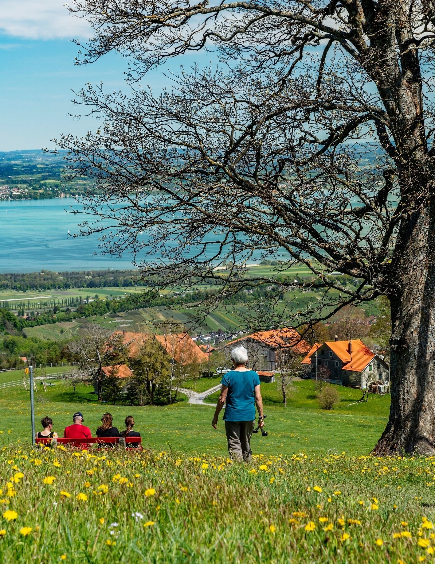 Hiking on the health trail