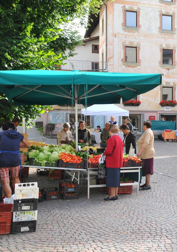 Farmer's market in Sarnthein