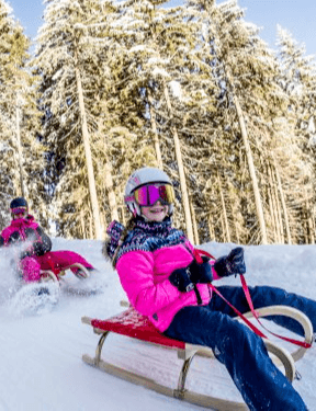 Sledding in Hochfügen