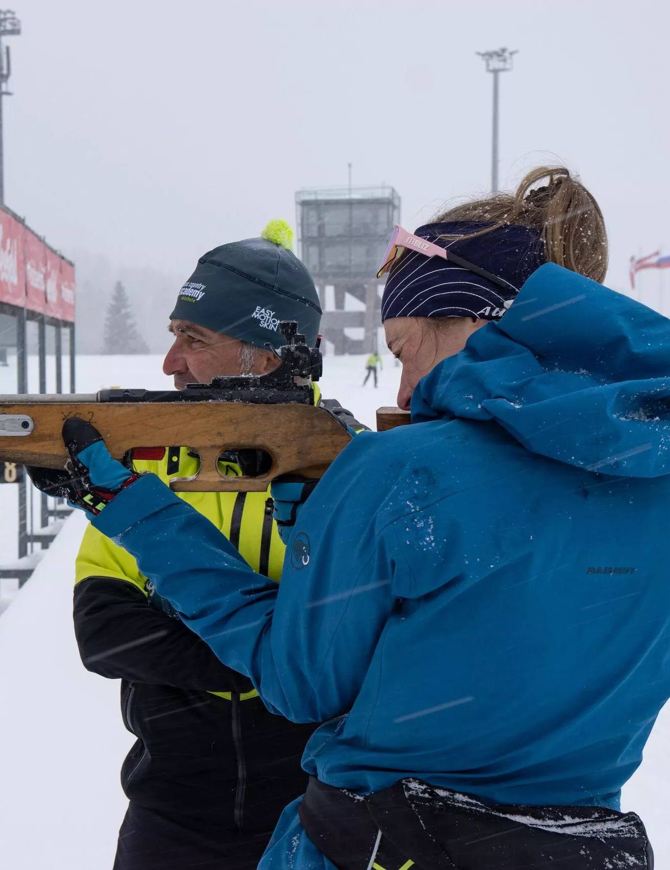 Biathlon test shooting in Seefeld