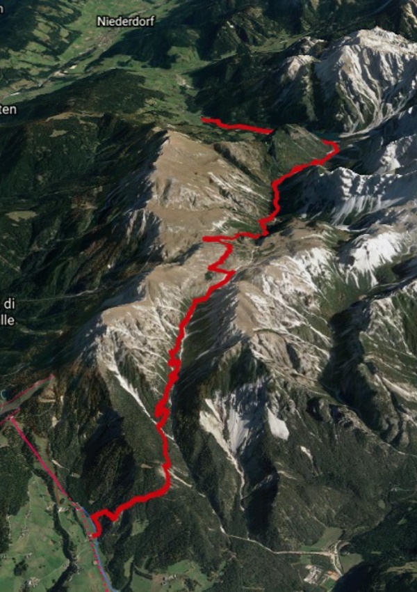 Karte & Weg zum Pragser Wildsee