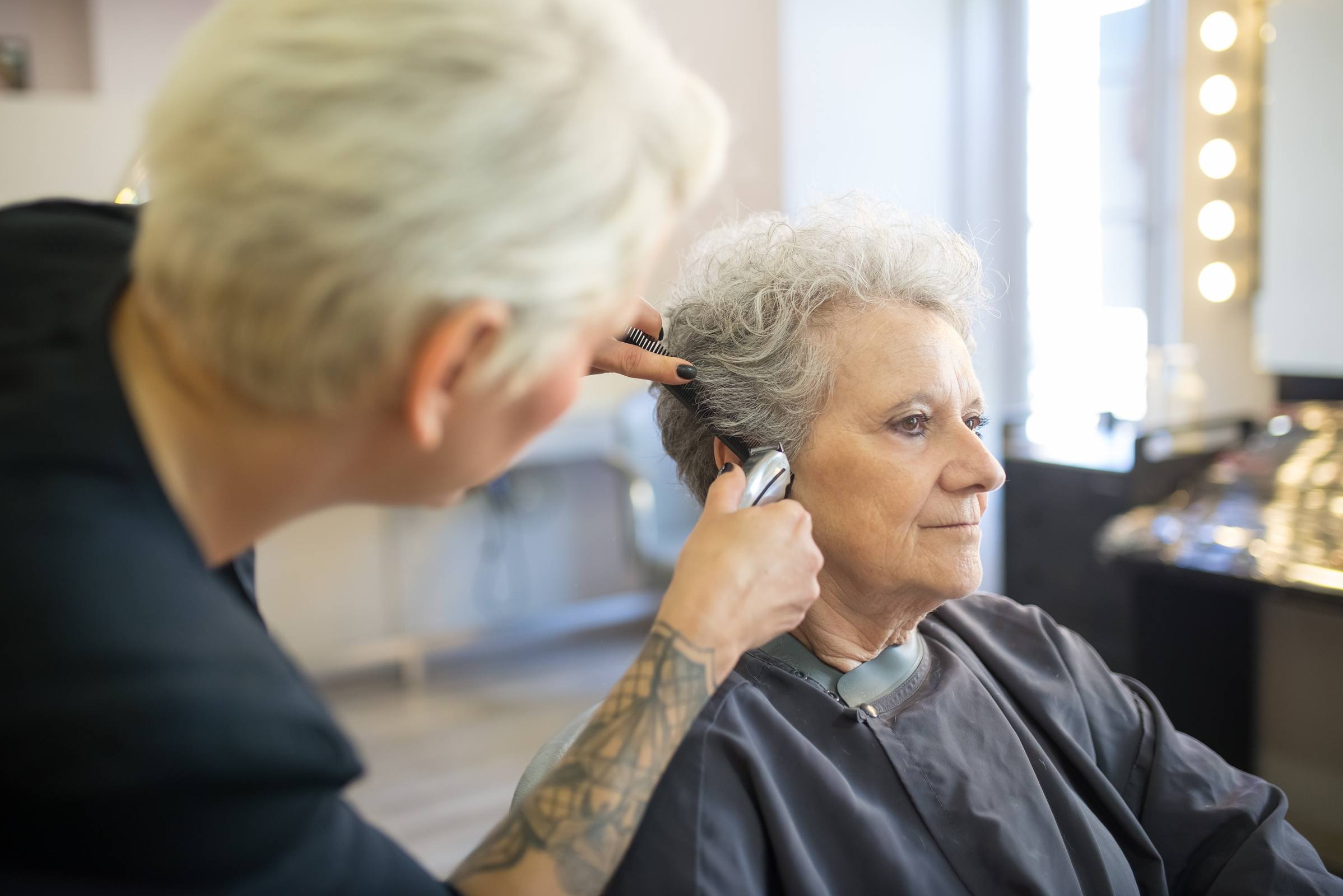 Grey hair? Don't care! Care & Cut