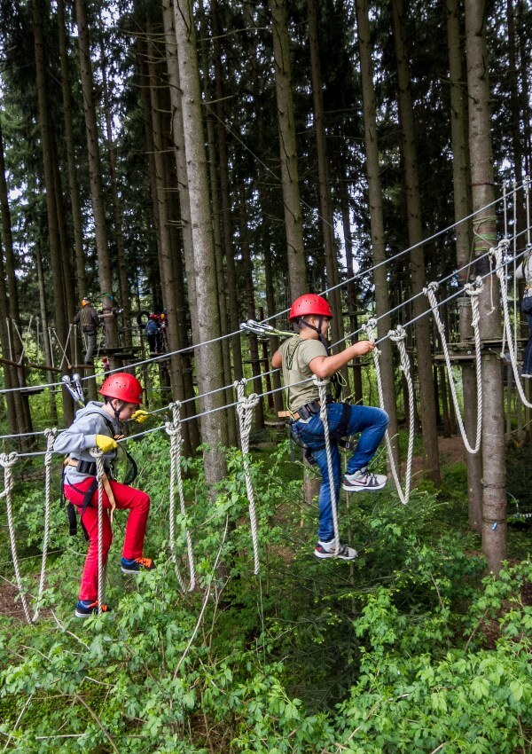Climbing forest at the Grüntensee