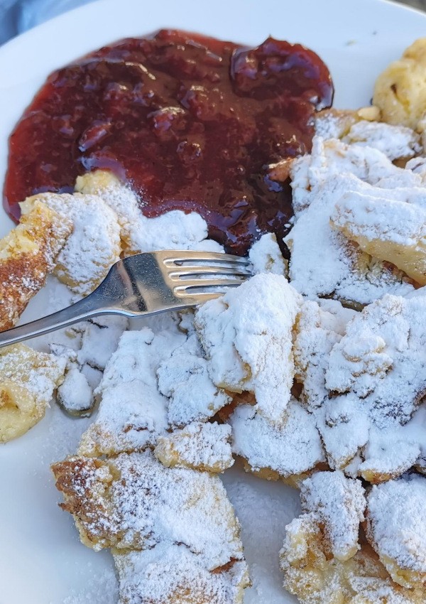 Fresh Kaiserschmarrn from the giant pan image