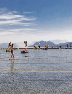 Pedal boating - Barefoot path - Water games