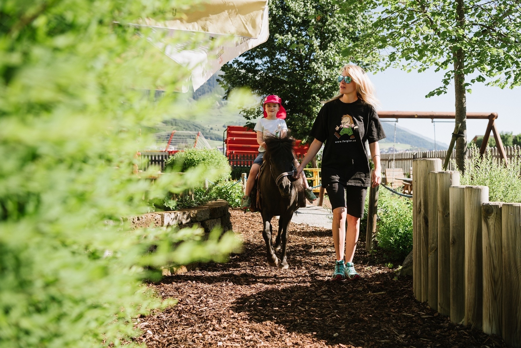 Pony rides with the childcare