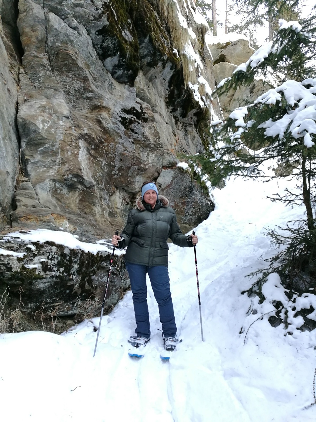 Enjoy hiking in the snow