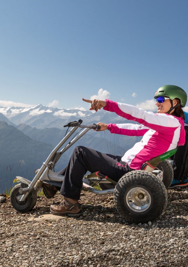 Mountaincart-Strecke - Spaß und Wiederholungsfahrten sind vorprogrammiert