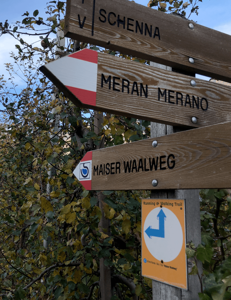 From Obermais to Saltaus on the Maiser Waalweg trail