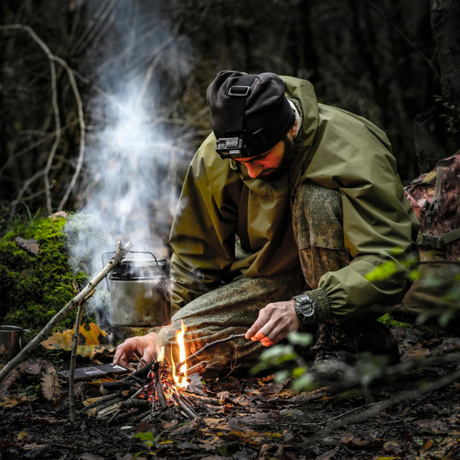 Survival cooking course. With wilderness coach Martin.