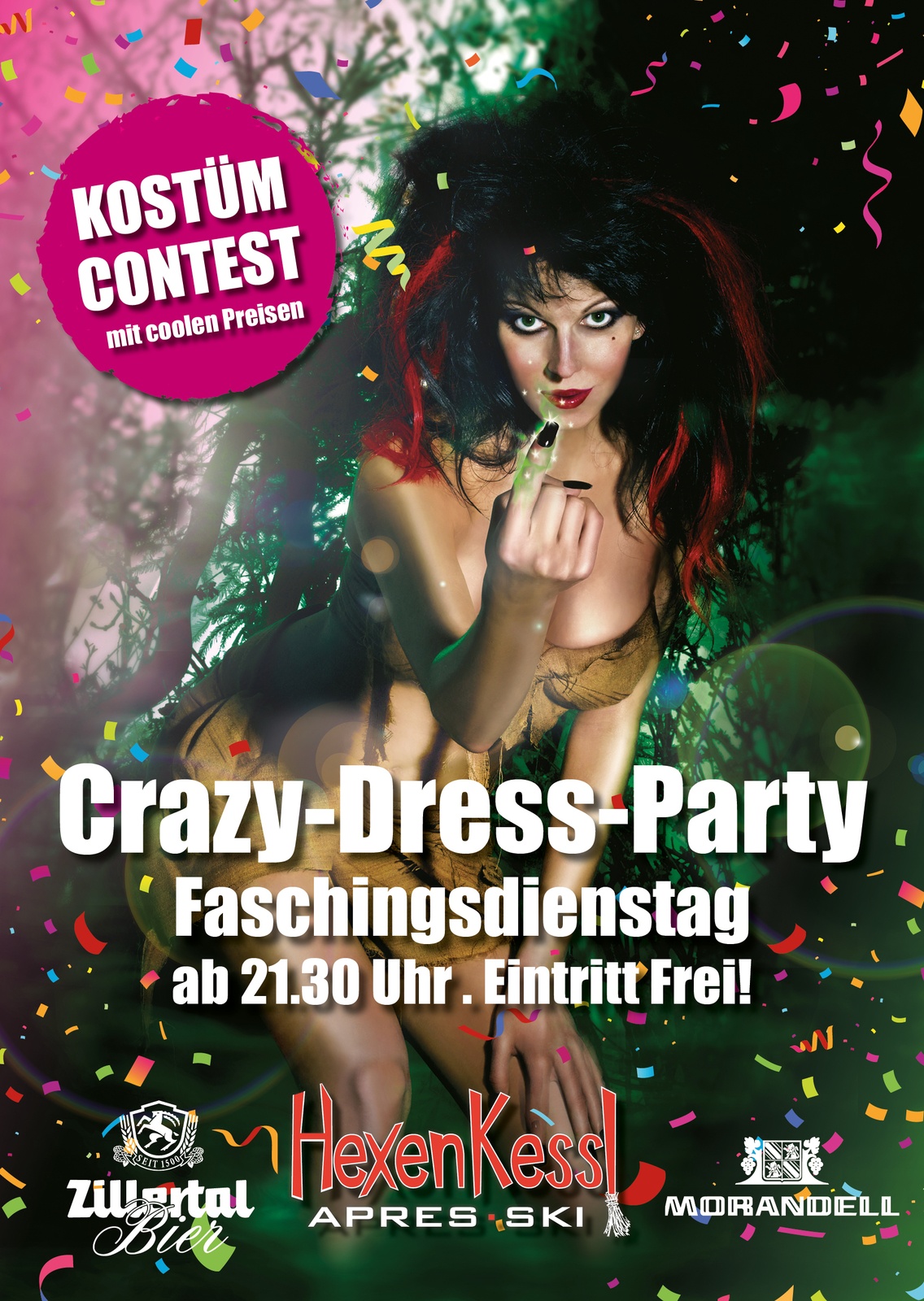 "Crazy Dress" -Party im Hexenkessel