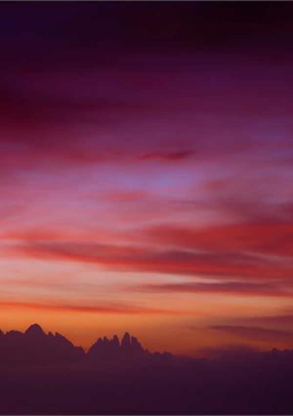 UNESCO-Abendwanderung: Enrosadira und Mondschein 