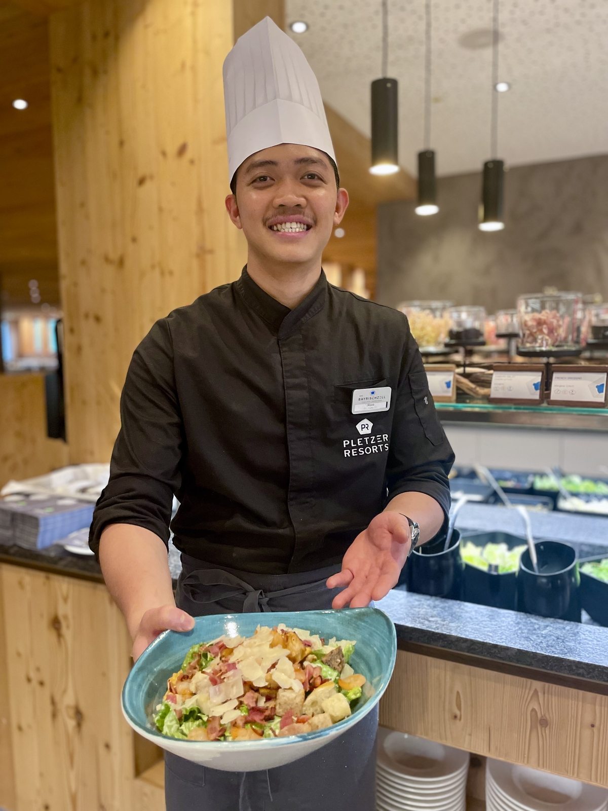 Caesar salad by and with chef Ricco