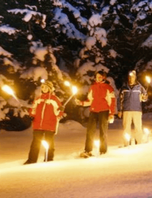 Torchlight hike with mulled wine aperitif image