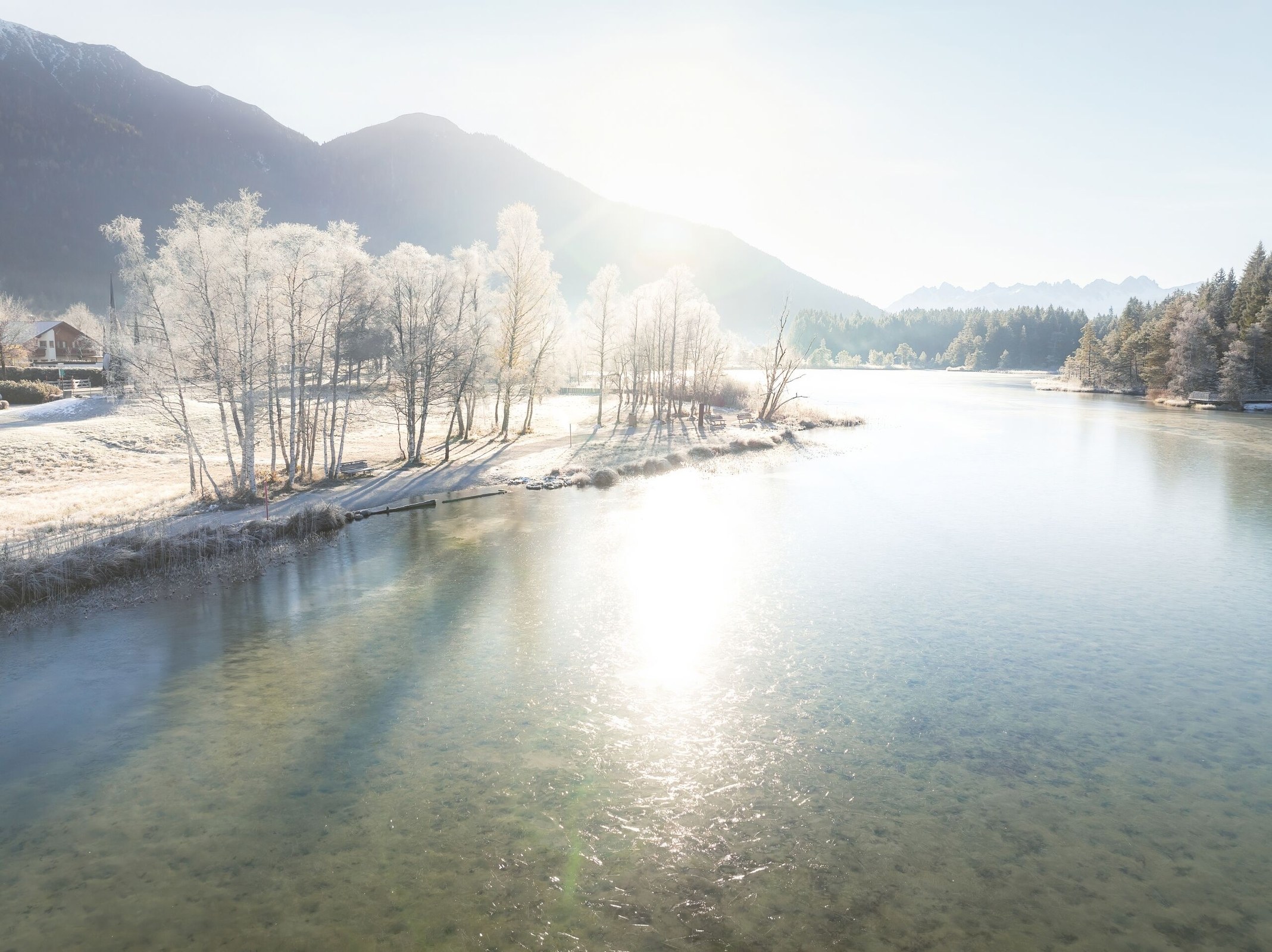 Winter circular hike around the Wildsee