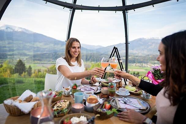 ZEIT zum Brunchen in der Glaskuppel