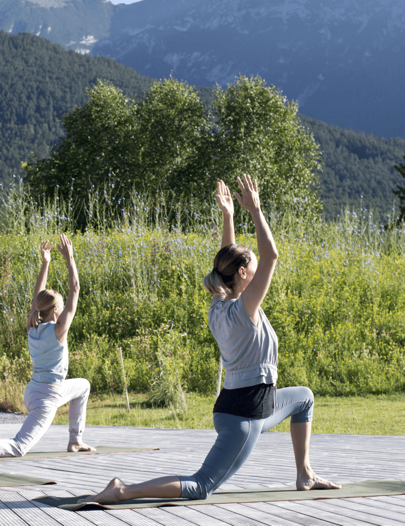 With yoga into the day image