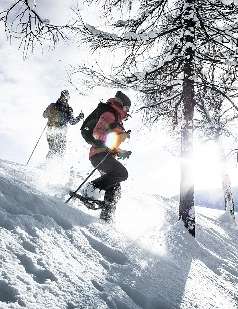 Snowshoe hike for advanced snowshoers