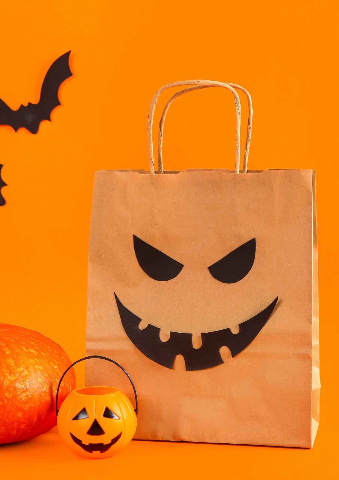 Painting Halloween party bags