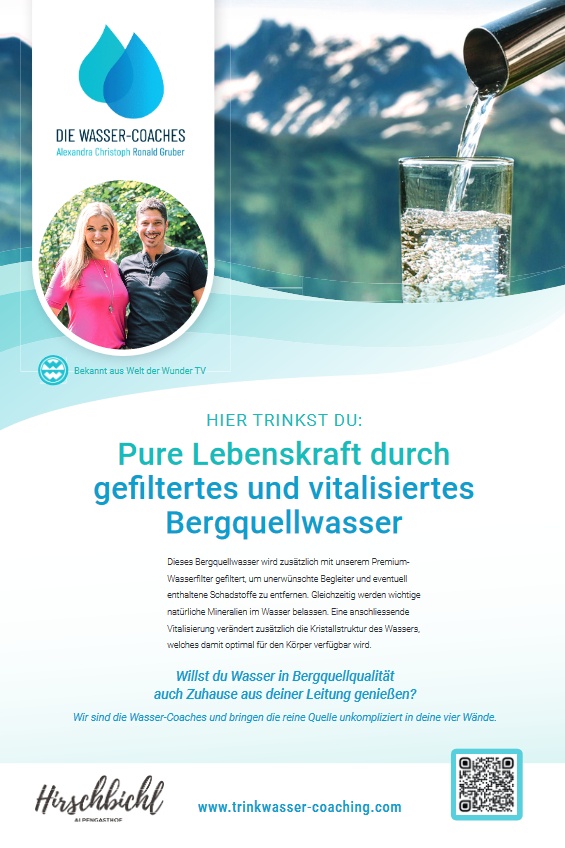 Discover the pure power of mountain spring water at Hirschbichl!