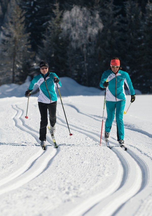 Cross country skiing trial lesson