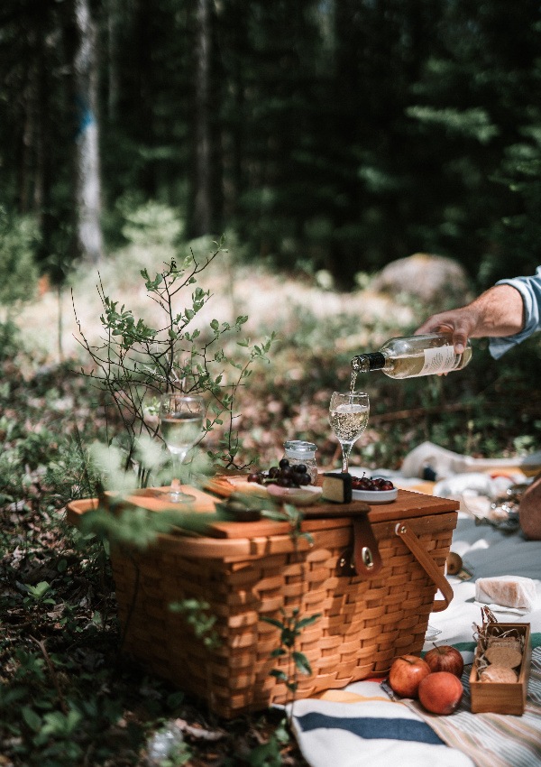 Private garden breakfast