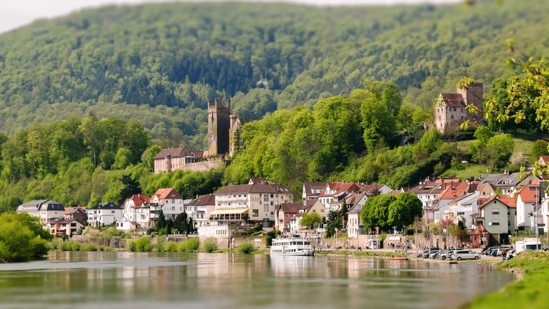 Mit der weissen Flotte von Heidelberg nach Neckarsteinach Villa Toskana