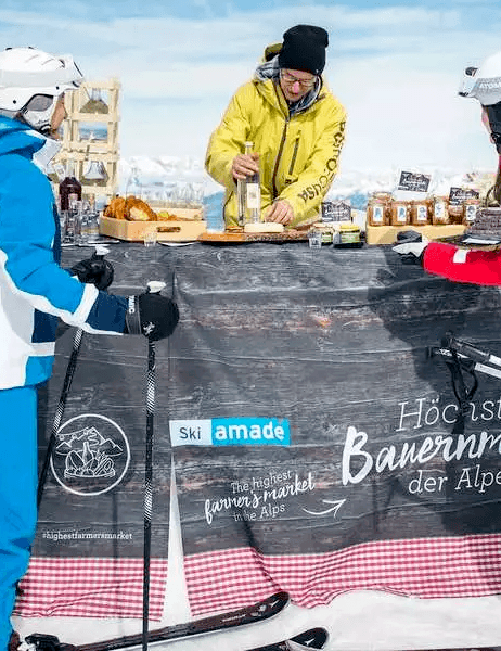 The highest farmers' market in the Alps in Ski amadé
