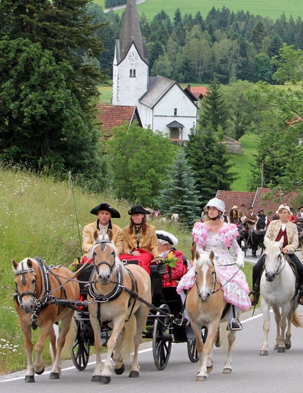 Historischer Salzzug in Oberstaufen 