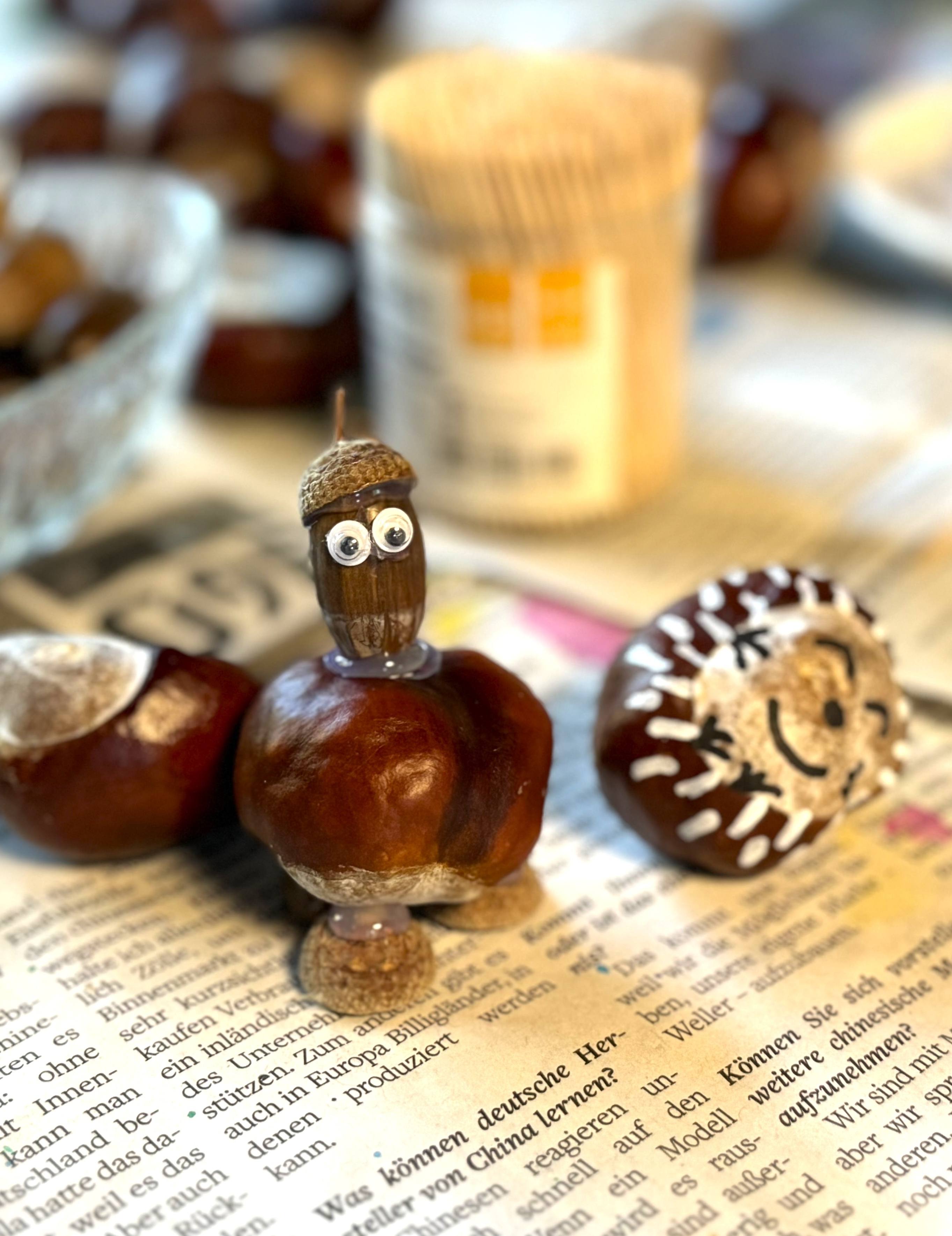 Making chestnut figures