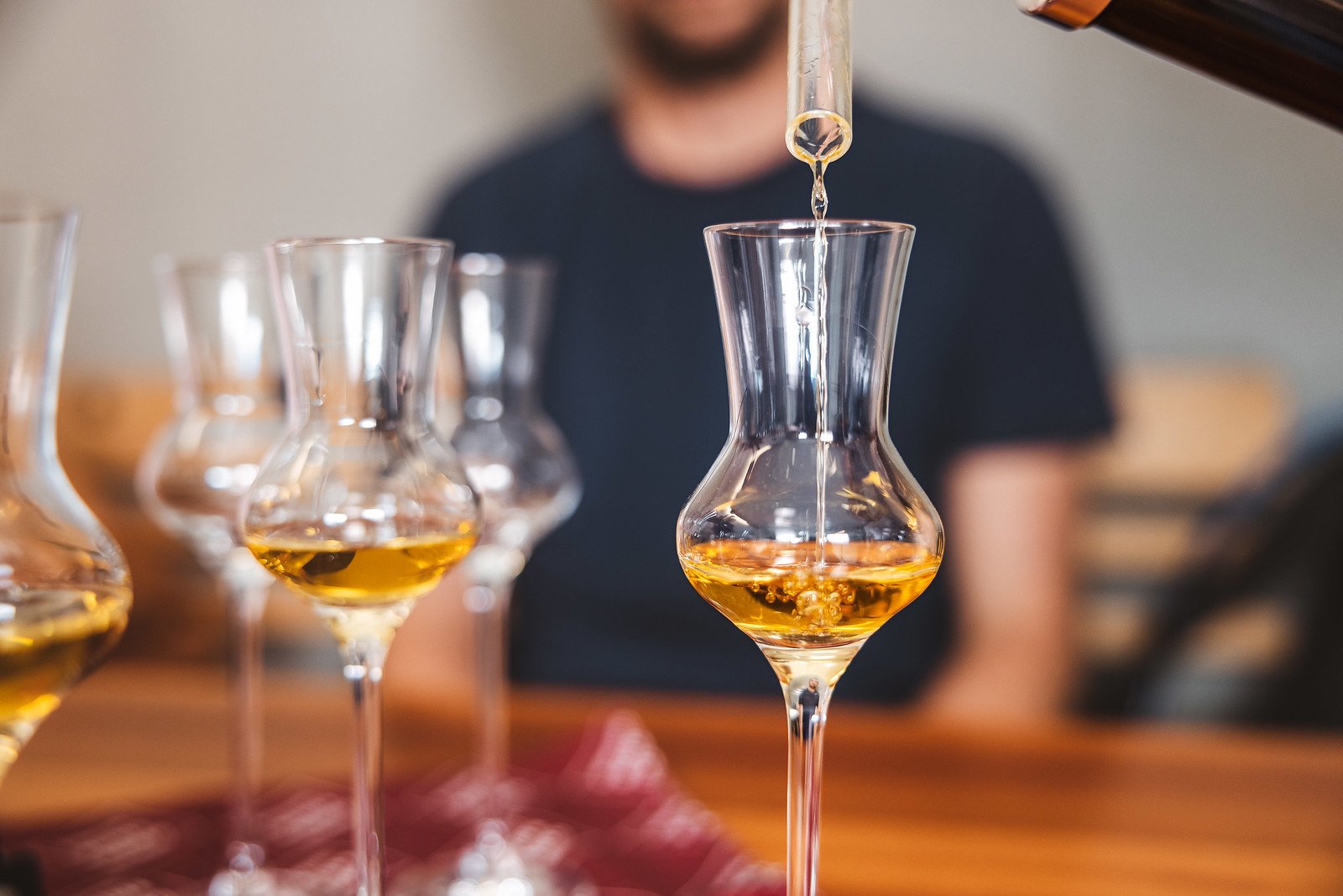 Schnapps tasting at the Christoph Kössler fine distillery in Stanz
