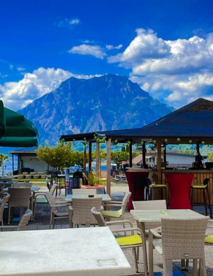Sunset beach bar