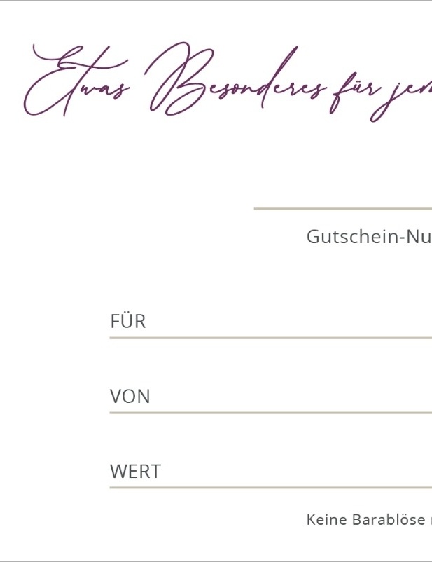 Wertgutschein per Post